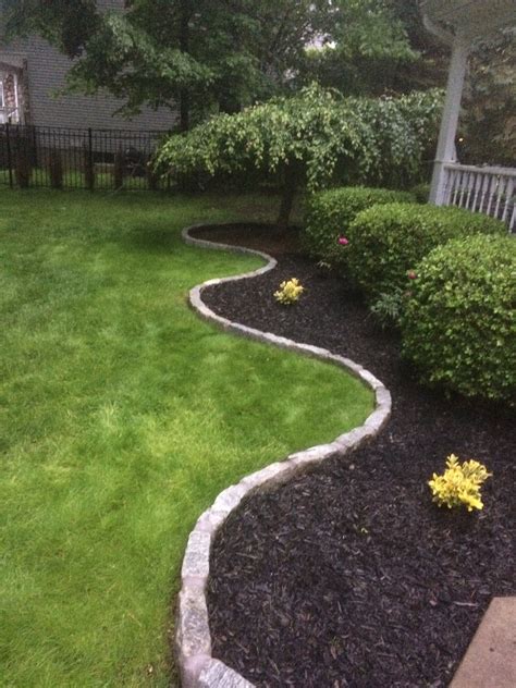 Belgian block, landscape blocks, natural stone blocks, stone paving blocks, pavers, curbing or edging. Belgian block edging | Front yard landscaping design, Yard ...