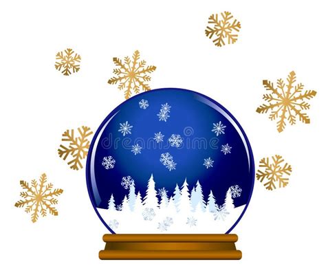 Snow Globe Stock Vector Illustration Of Winter Image 22362741