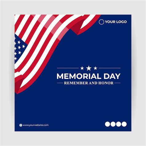 Premium Vector Vector Illustration Of Us Memorial Day Social Media