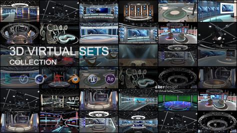 Artstation Virtual Tv Studio Sets Collection