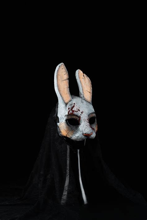 Dead By Daylight Huntress Bunny Mask With Veil Etsy