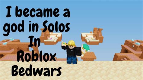 I Became A God In Solos In Roblox Bedwars Youtube