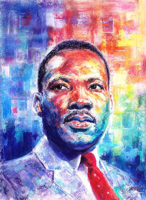 The german monk's questioning of catholic dogma leads to the protestant reformation. Rev. Dr. Martin Luther King Jr. Pastel by Raymond L ...