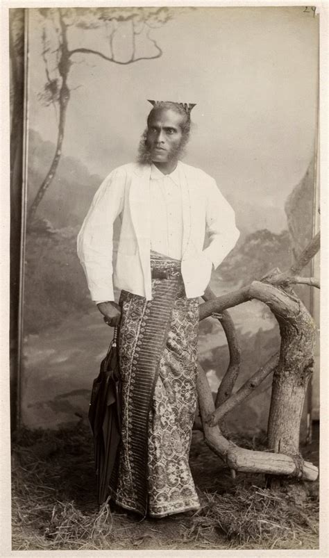 A Sinhalese Gentleman Ceylon Sri Lanka C1880s Old Indian Photos