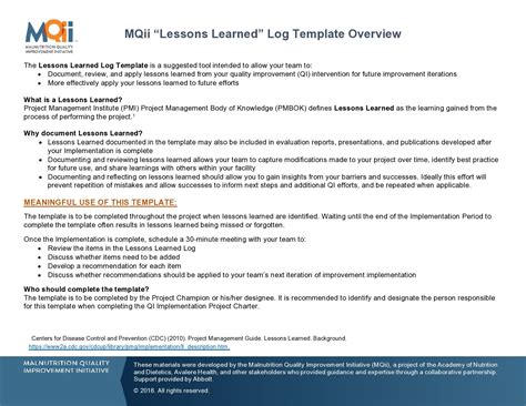 48 Best Lessons Learned Templates Excel Word Templatelab