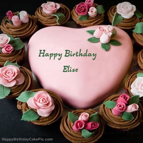 ️ Pink Birthday Cake For Elise