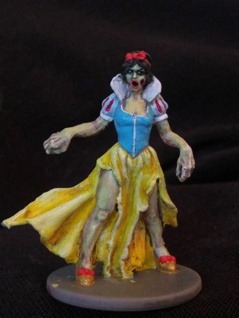 Zombicide Black Plague Zombie Snow White Minipainting