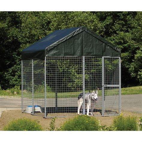 Shelter Logic™ 8x8 Modular Big Dog Covered Kennel 142637 Kennels