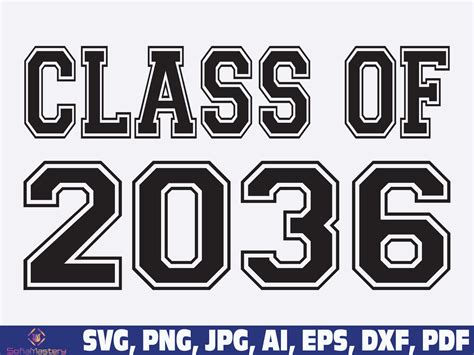 Class Of 2036 Svg Class Of 2036 Seniors 2036 Svg Png Etsy