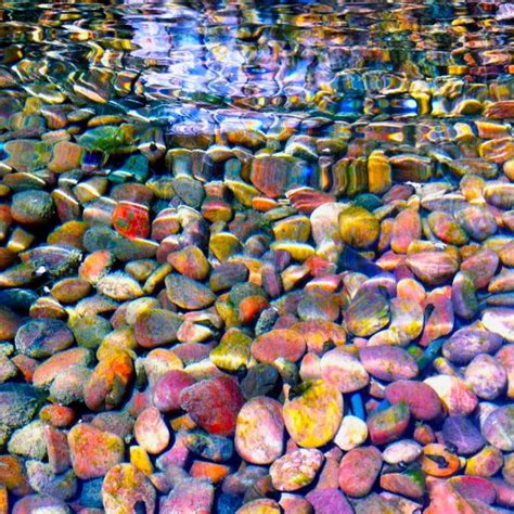 Colored Rocks In Water By Christine Tucci Angell Color Pencil Drawing