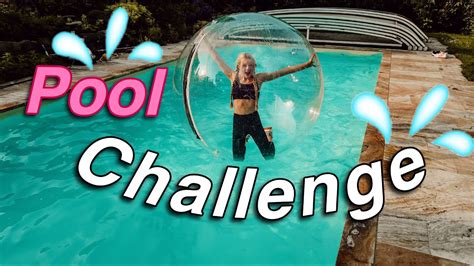 Pool Challenge Im Climb In Balloon Mavie Noelle Youtube