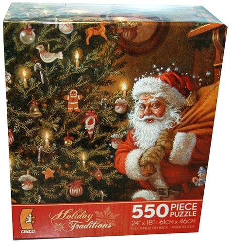 Holiday Traditions 550 Piece Jigsaw Puzzle Santa 2366 1