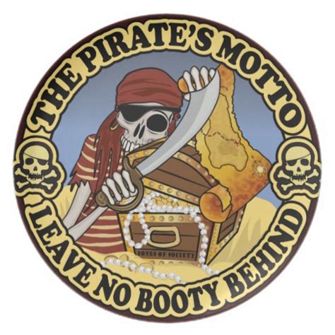 Pirates Motto Plates Zazzle