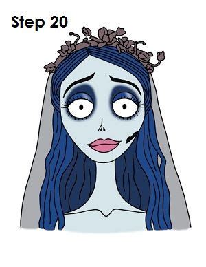 How To Draw Corpse Bride Completed Drawing Corpse Bride Art Emily