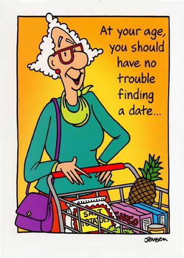 Oatmeal Studios Grocery Shopping Woman Funny Humorous Birthday Card