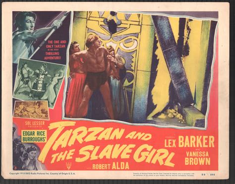 Tarzan And The Slave Girl X Lobby Card Lex Barker Vanessa