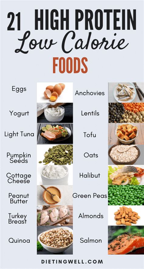 37 High Protein Low Calorie Foods For Weight Loss Dietingwell