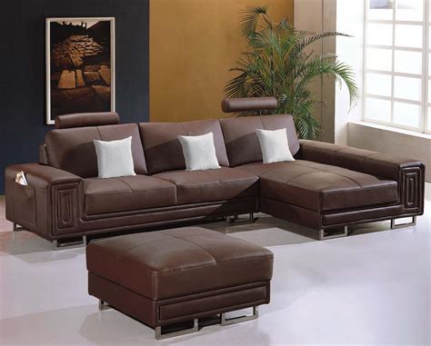 Modern Black Leather Sectional Sofa Acatdesigns