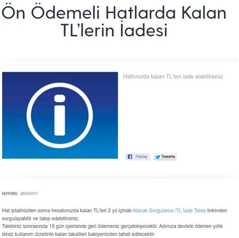 Türk Telekom Turkcell Vodafone hattı olanlara189 TL para iadesi çıktı
