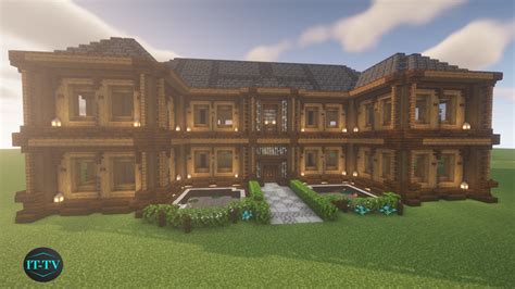 Big Wooden Mansion Design Tutorial Link In The Comments Hope You