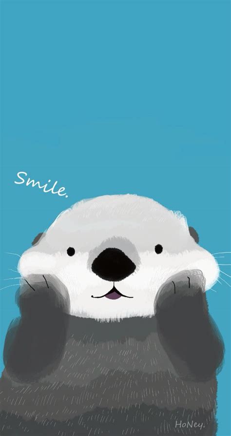Otter Iphone Background Cute Wallpapers Free Phone
