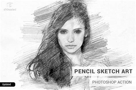 Pencil Sketch Art Photoshop Action ~ Photoshop Add Ons ~ Creative Market