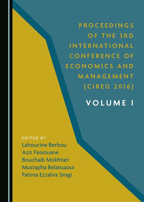 Proceedings Of The 3rd International Conference Of Economics And