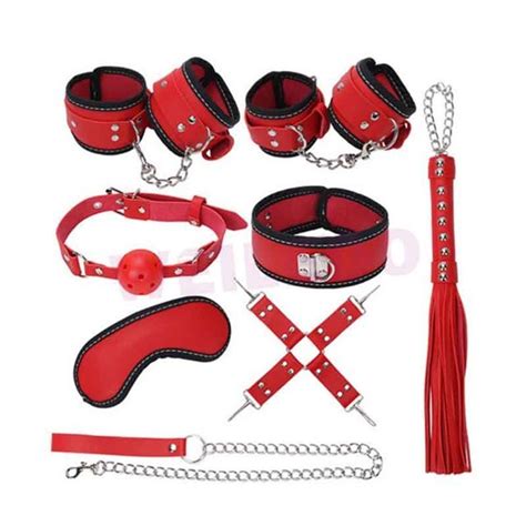8 pcs leather bondage set fetish handcuffs bdsm collar free download nude photo gallery