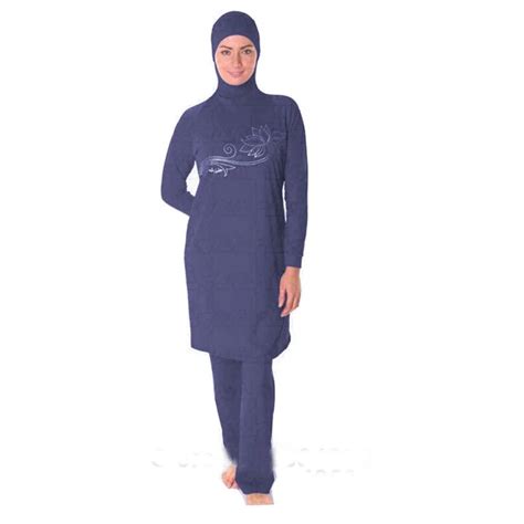 S 5xl Muslim Swimsuit Plus Size Islamic Swim Wear Full Cover Long Modest Swimwear For Muslim