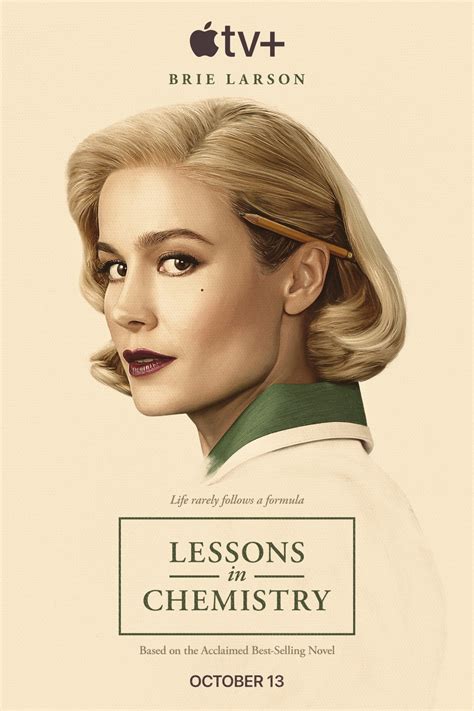 Lessons In Chemistry Brie Larson Elizabeth Zott Tv Poster Lost Posters