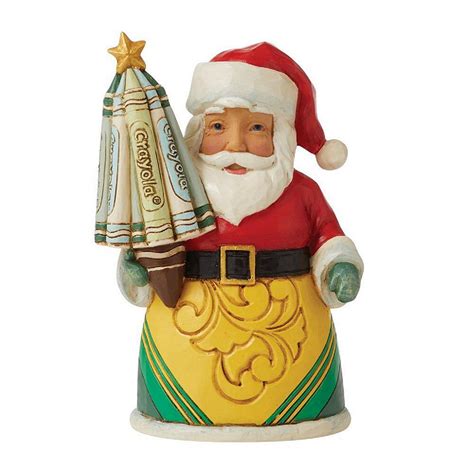Jim Shore Crayola Santa Miniature Christmas Figurine Oriental