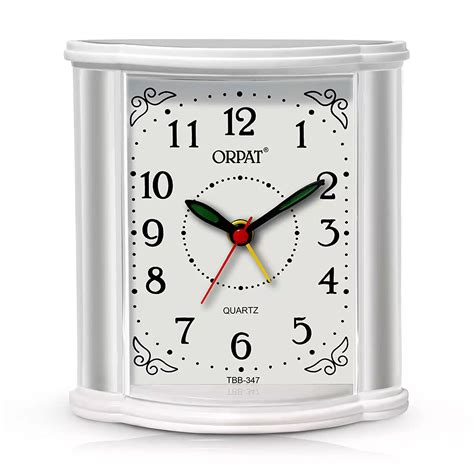 Buy Ajanta Tp 347 White Orpat Beep Alarm Wall Clock Online In India At
