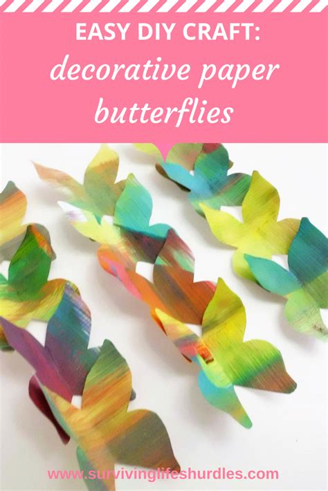 Easy Diy Craft Decorative Paper Butterflies Surviving Lifes Hurdles