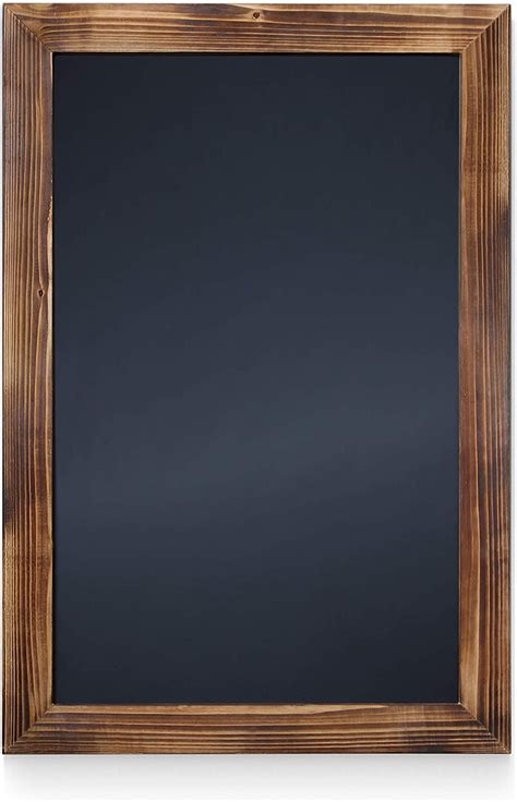 Hbcy Creations Rustic Torched Wood Magnetic Wall Chalkboard Extra