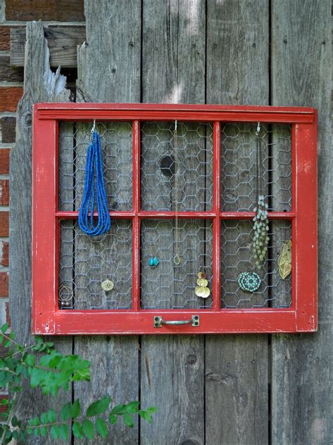 Saturday Nap Time Project Custom Old Window Jewelry Holder Or