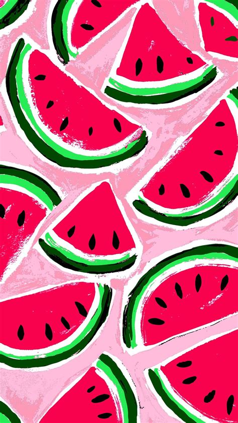 Hello Summer Cute Watermelon Phone Art