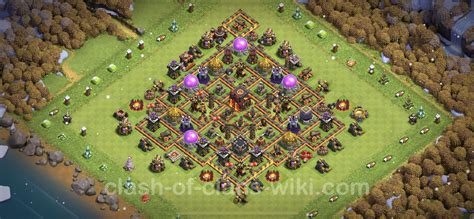 Trophy Defense Base Th With Link Anti Stars Hybrid Clash Of