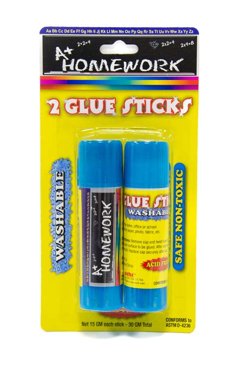 Wholesale White Glue Sticks In Two Packs Dollardays