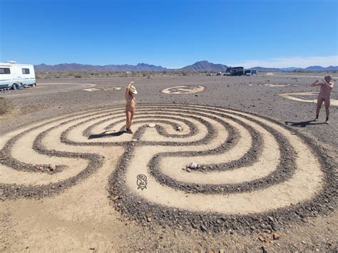 Arizona The Magic Circle Is A Nudist Camping Area On BLM Land South Of Quartzsite R