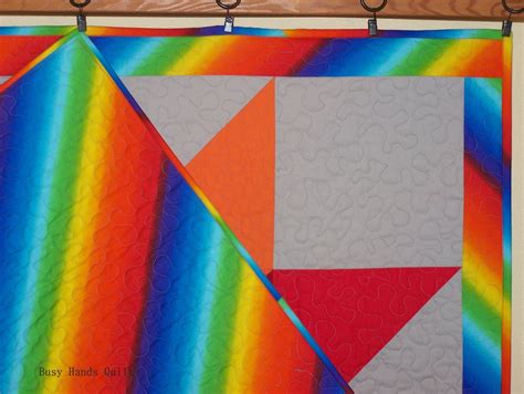 Busy Hands Quilts Custom Rainbow Star Baby Quilt A Finish My First