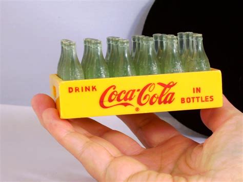 Miniature Toy Coca Cola Coke 24 Bottle Case Crate Vintage 50s Etsy