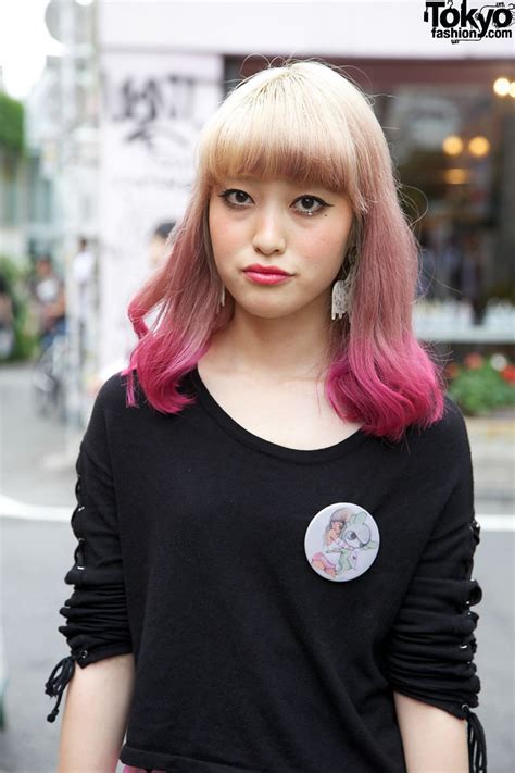 Nadia Harajuku Yui In Vargas Earrings Spank Skirt And Platform Converse Tokyo Fashion