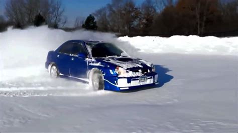 Subaru Impreza Wrx Sti Snow Drift Winter 2014 Youtube