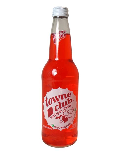 Fresh 16oz Towne Club Cherry Soda Soda Emporium