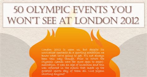 12 Interesting Infographic For The London 2012 Olympics