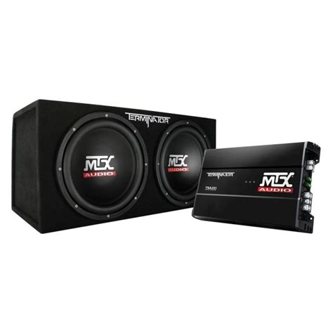 MTX Audio TNP D Terminator Series W Subwoofer W Amplifier Ohm Dual Bass Package