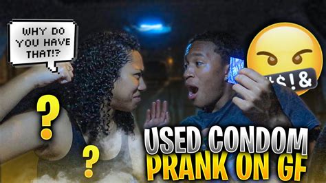 used condom prank on crush💦😳 gone wrong youtube
