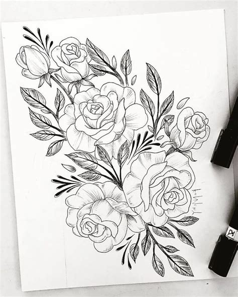 1001 Images De Dessin De Fleur Pour Apprendre à Dessiner Tattoos
