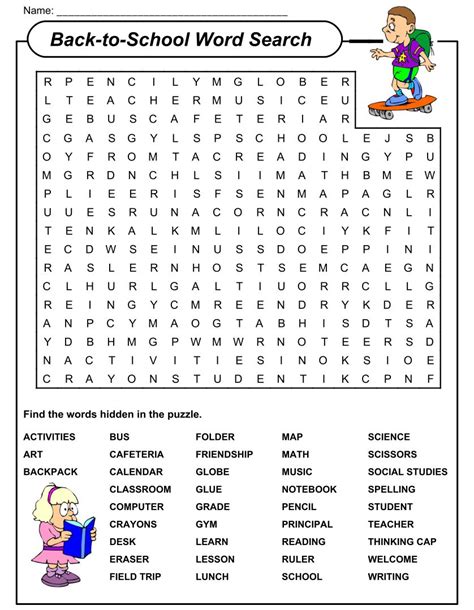 Free Word Find Puzzles Printable