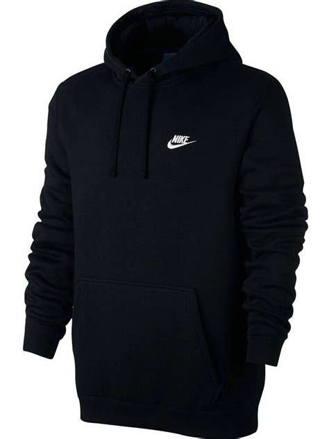 Nike Sportswear Pullover Fleece Mens Hoodie Black Multi Size Casual
